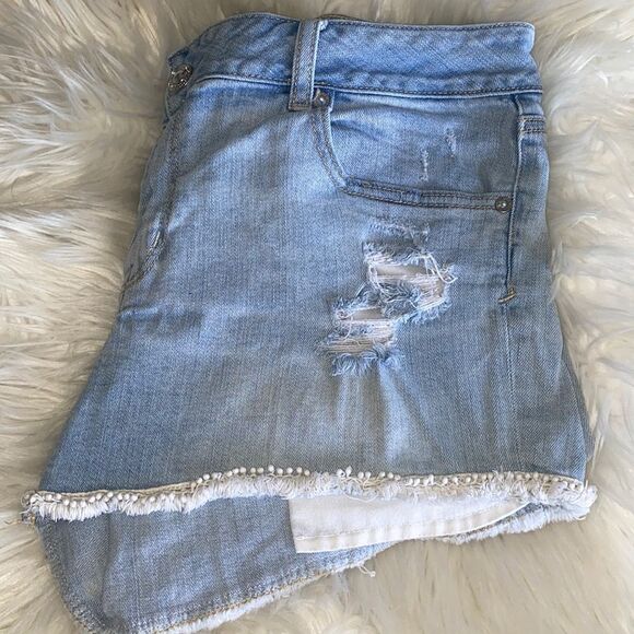 American Eagle Outfitters Distressed Ripped Shorts - Picture 1 of 15